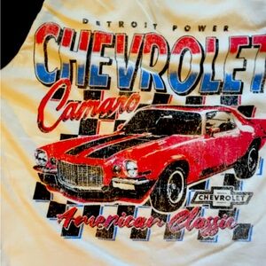 Official GM Chevrolet Camaro cropped tee for women